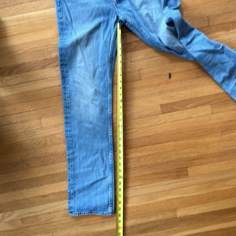 MOTHER Light Blue Straight Leg Jeans - Picture 9 of 9